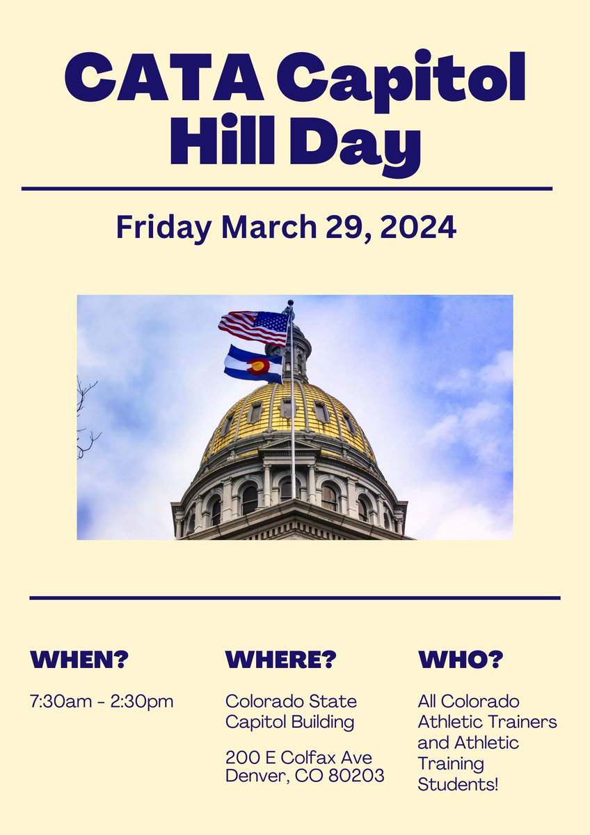 Join us for CATA's 2024 Capitol Hill Day!  Come end NATM 2024 in style.
coloradoata.org/hit-the-hill