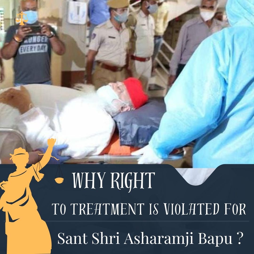 Sant Shri Asharamji Bapu Should be released immediately. He has got no #RightToTreatment from past 11 years. #Bapuji is in critical condition. He should be given Medical Bail immediately. We urge government to Grant Now bail & permission to Ayurvedic treatment.