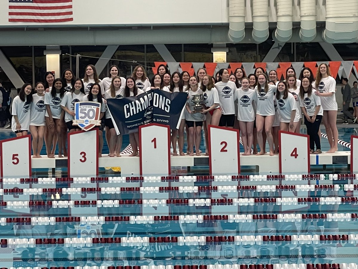 The 2023-2024 NEWMAC Women’s Swimming and Diving Champions, @MITAthletics!