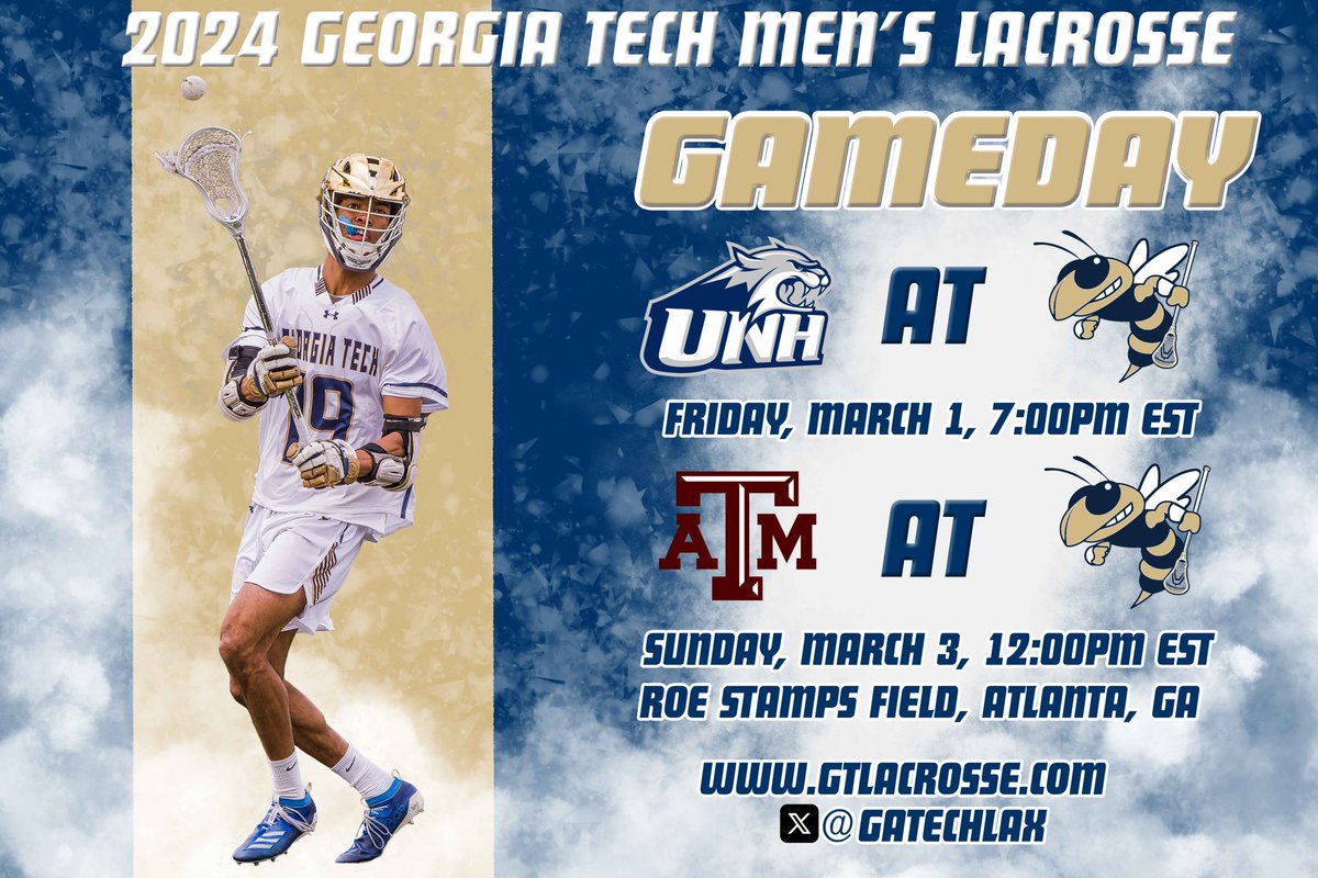 Jackets cruise to an easy win over Alabama. Sit at 6-0 on the season. We Turn our attention to this coming weekend. 
Friday 7pm versus New Hampshire at home followed with a Sunday showdown with Texas A&amp;M Sunday at 12pm at home. #ROLLHIVE 🐝🥍
