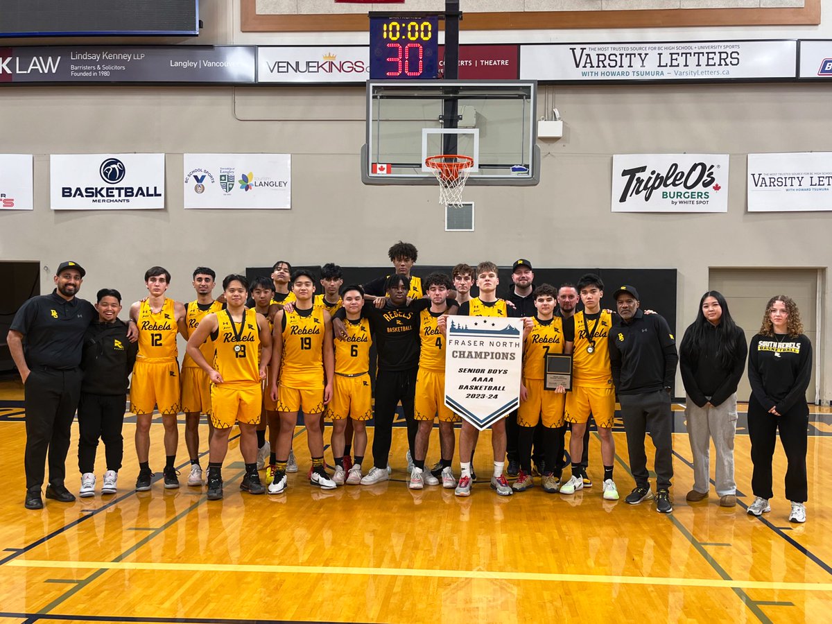 RebelsAthletics's tweet photo. Our Senior Boys are 4A Fraser North Champs, topping Heritage Woods 93-67! See you soon, @BC4ABoysBBall 😎

📊
Lordrikk Gutierrez 18p 9r 3a
Llorikk Gutierrez 16p 5r 4s
Keoni Sacco 12p 5r

Tourney MVP 🏆
Lordrikk G

Tourney All Stars ⭐️
Keoni Sacco
Roan Mendoza

#GoRebels 🖤💛🏀 https://t.co/RHOKGTUyHi