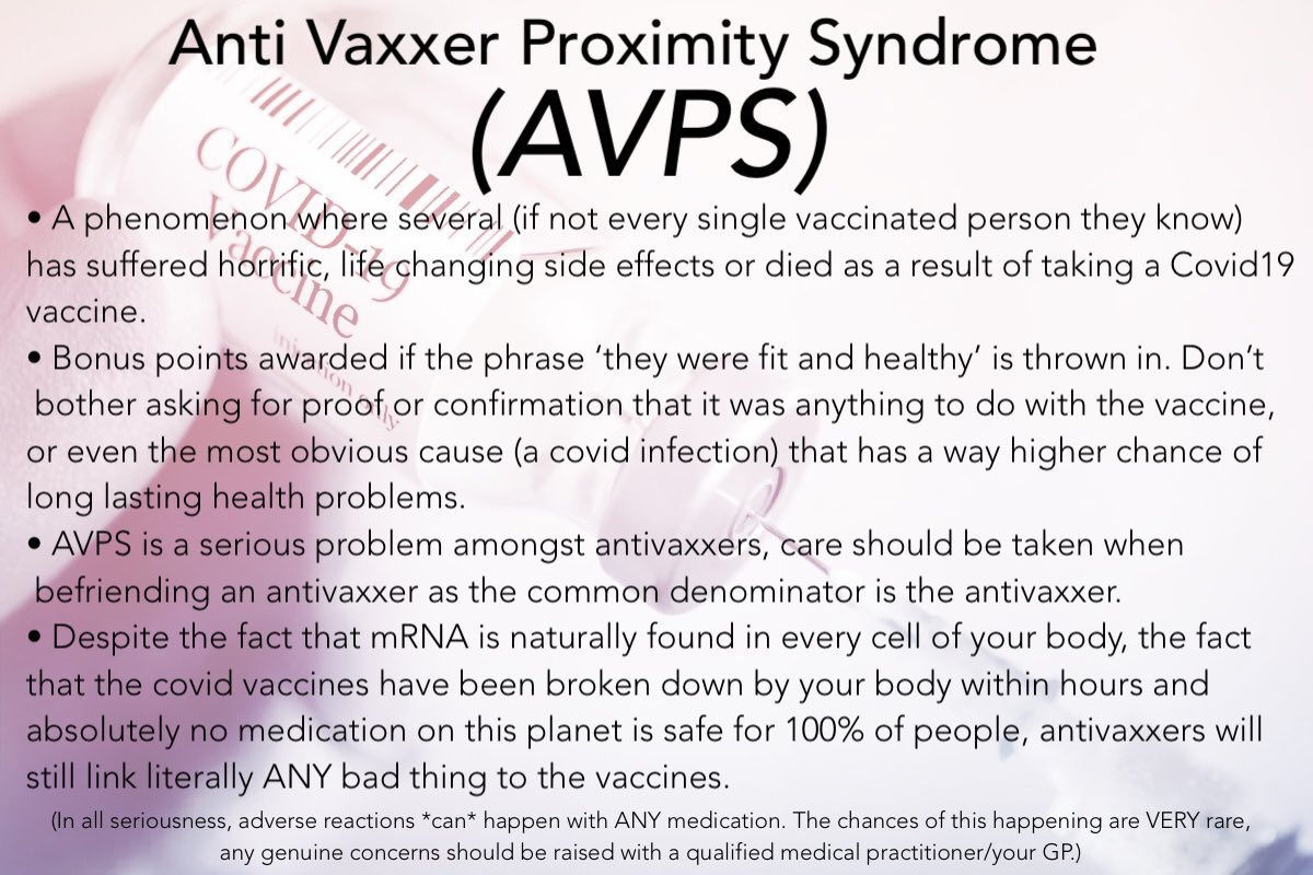 @truecrimefan85 @BusyDrT Things that didn’t happen. If they did it wasn’t related to the vaccine as they take years to develop.