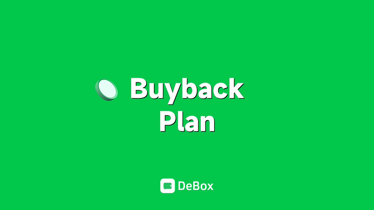 DeBox_Social's tweet photo. Announcement
We are pleased to formally announce our buyback initiative, targeting vDBX and DeBox NFTs, and the first beta testing buyback was completed in February.

Key point
· The buyback capital comes from our revenues
· The buyback items will all be used for our community rewards
· Buybacks will be implemented from time to time in future depending on business and market conditions

Transparency
All buybacks will be made in the audited on-chain open markets, the details will be released soon.
