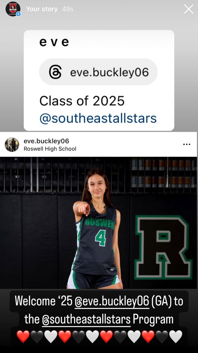 Brandon Clay Recruiting x Southeast All Stars ❤️🖤🤍 @southeastastars x #bclayrecruiting YOU CAN GO ANYWHERE FROM HERE! Welcome ‘25 G Eve Buckley of Roswell (GA) to the Program.