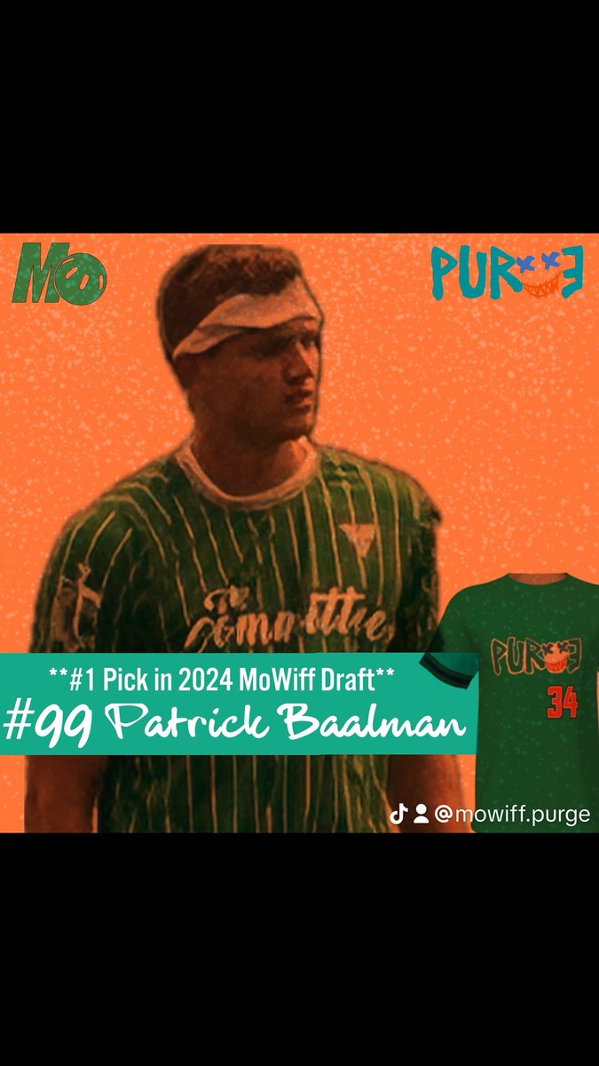 MoWiff_Purge's tweet image. We are proud to announce with the first overall pick in the 2024 MoWiff Season 4 Rookie Draft we selected Patrick Baalman.  Great guy.  Great fit.  We are excited to have him! #wiffleball #mowiff #mowiffpurge