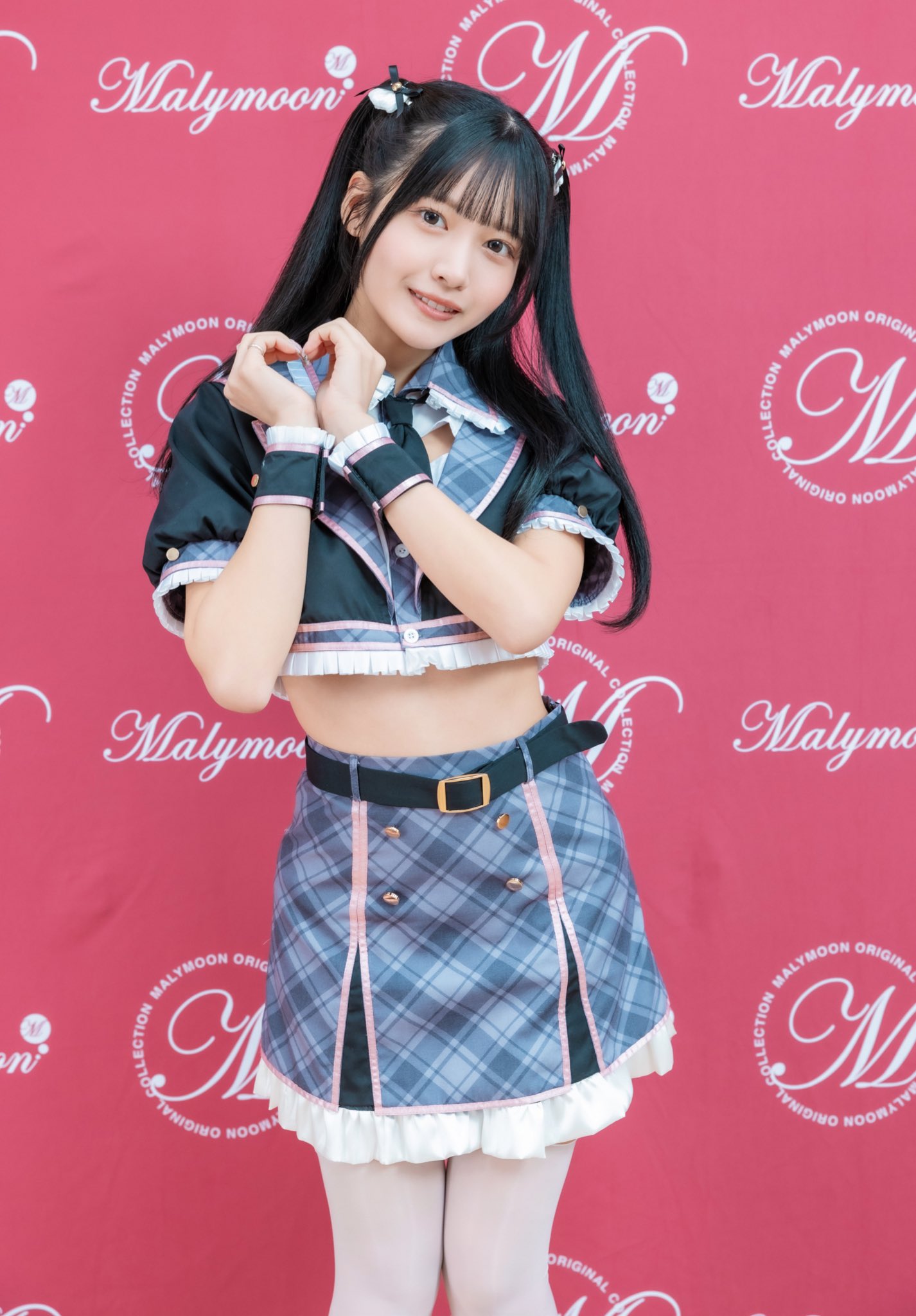 マリーンムーン アイドルチェックスクールガール ピンク 000000004227_3P1wuZb.jpg