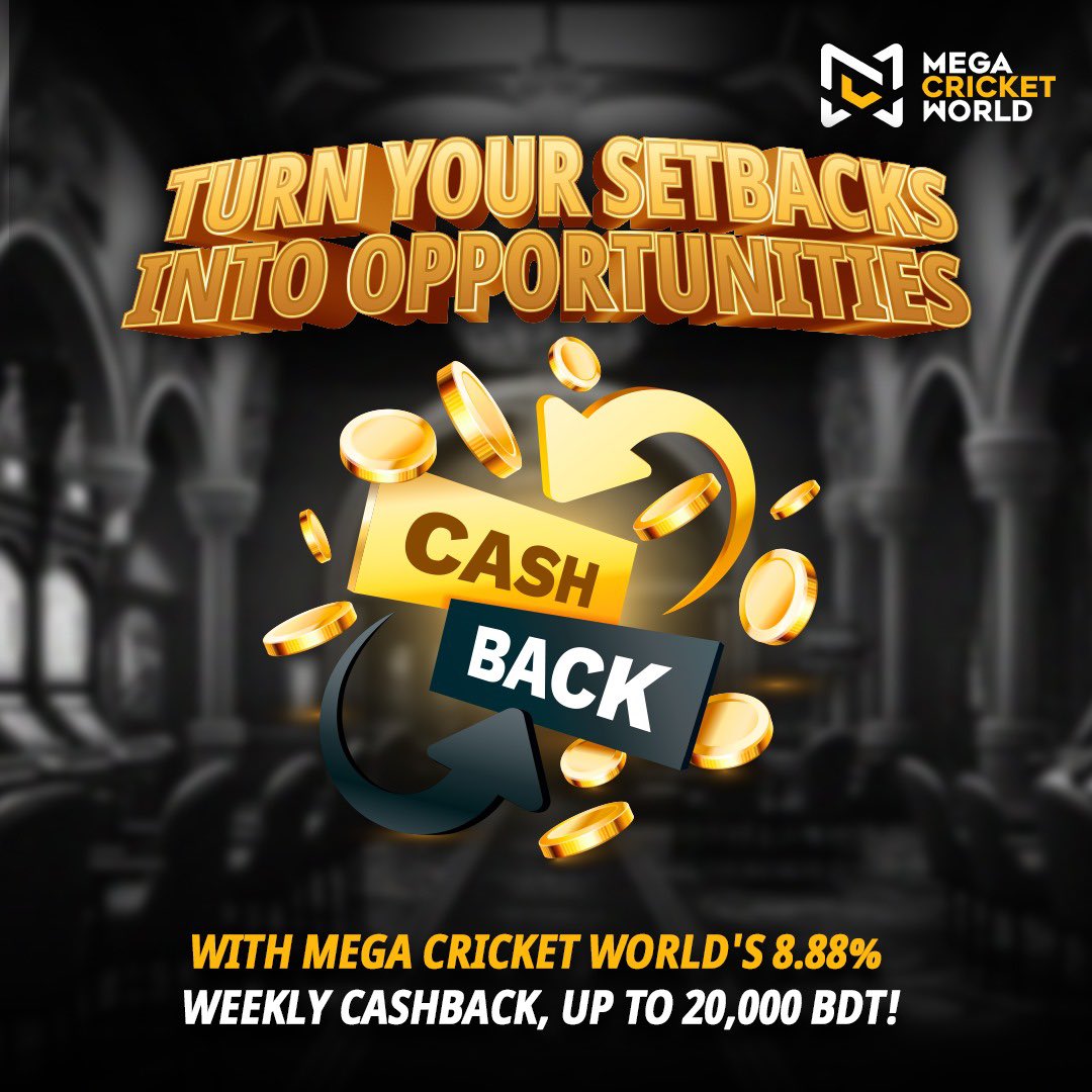 mcworldsocial's tweet photo. Start your week with a bang! Claim MCW's 8.88% Weekly Cashback, up to 20,000 BDT now!💰💥
🔗 https://t.co/xT3lmd3QLr
#MondayMotivation #Cashback #WeeklyCashback #OnlineBonus #LiveBonus #OnlineGames #LiveGames #MegaCricketWorld https://t.co/nTP1250qOg
