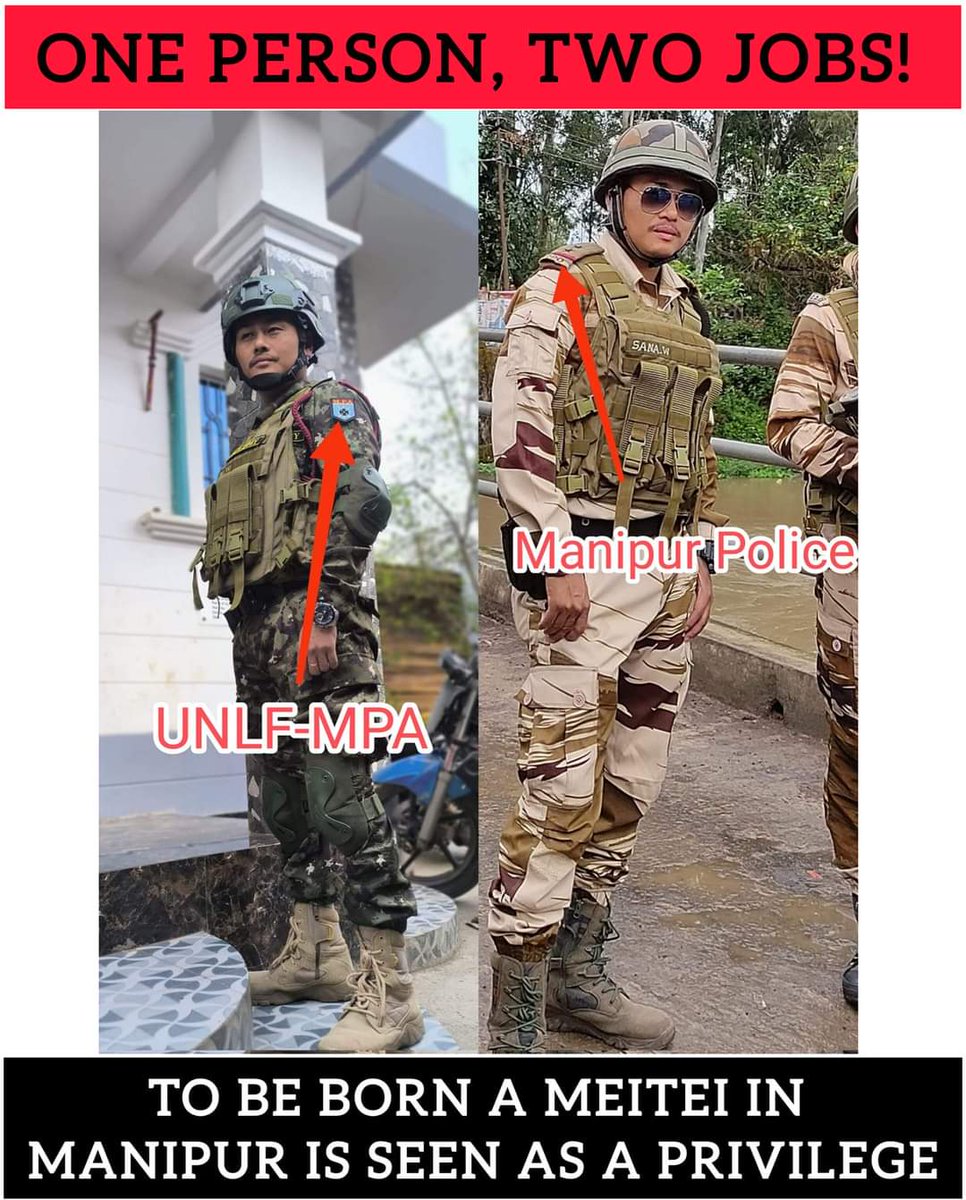 #MANIPUR_VIOLENCE The alarming dual roles and impunity observed in Manipur underscore the urgent need for effective governance reforms to restore accountability and uphold the integrity of law enforcement agencies. #Manipur #ManishaRani #MeiteiLiesXposed