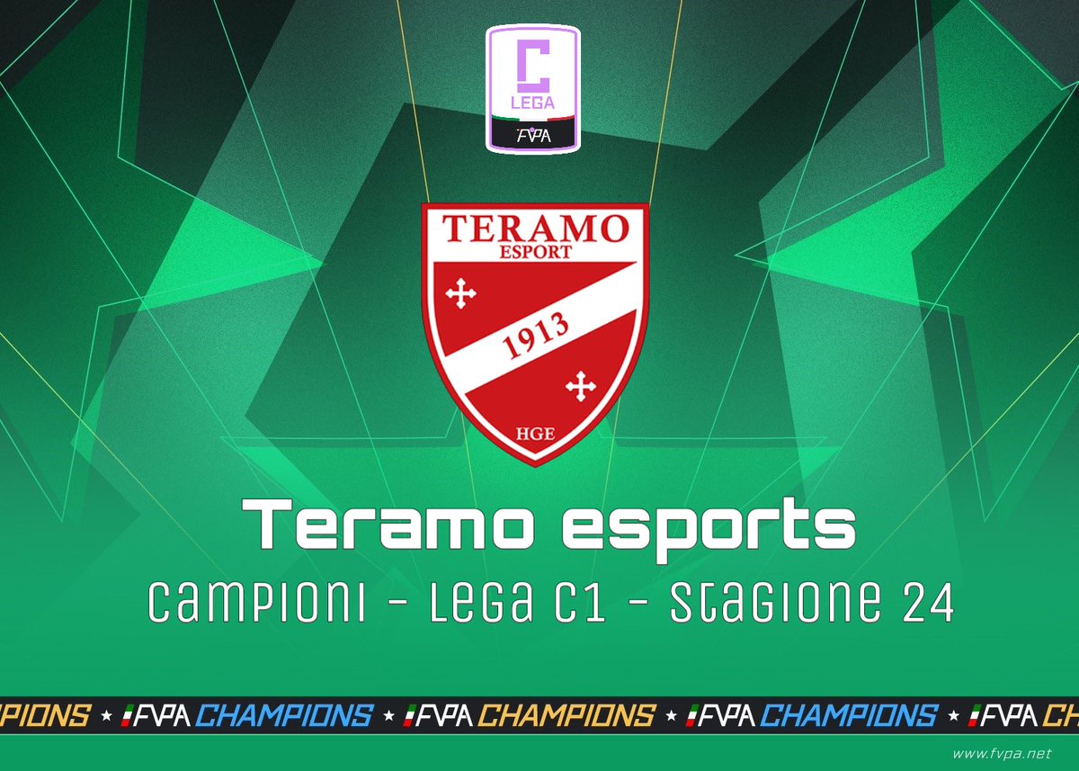 🏆 <a href="/TeramoeSports/">Città Di Teramo 1913 ESports</a> 𝗖𝗮𝗺𝗽𝗶𝗼𝗻𝗶 𝗟𝗲𝗴𝗮 C 1️⃣ 🥇 𝗔 𝘁𝘂𝘁𝘁𝗶 𝗶 𝗰𝗼𝗺𝗽𝗼𝗻𝗲𝗻𝘁𝗶 𝗱𝗲𝗹𝗹𝗮 𝘀𝗾𝘂𝗮𝗱𝗿𝗮 𝘃𝗮𝗻𝗻𝗼 𝗶 𝗰𝗼𝗺𝗽𝗹𝗶𝗺𝗲𝗻𝘁𝗶 𝗱𝗲𝗹𝗹𝗼 𝗦𝘁𝗮𝗳𝗳.

👥 ➡️ fvpa.net/clubsv2/1264
©️ <a href="/PeppePJMask/">PeppePJMask</a> 

📊 68 punti 
⚽️ 90 gol fatti
🥅 30 subiti