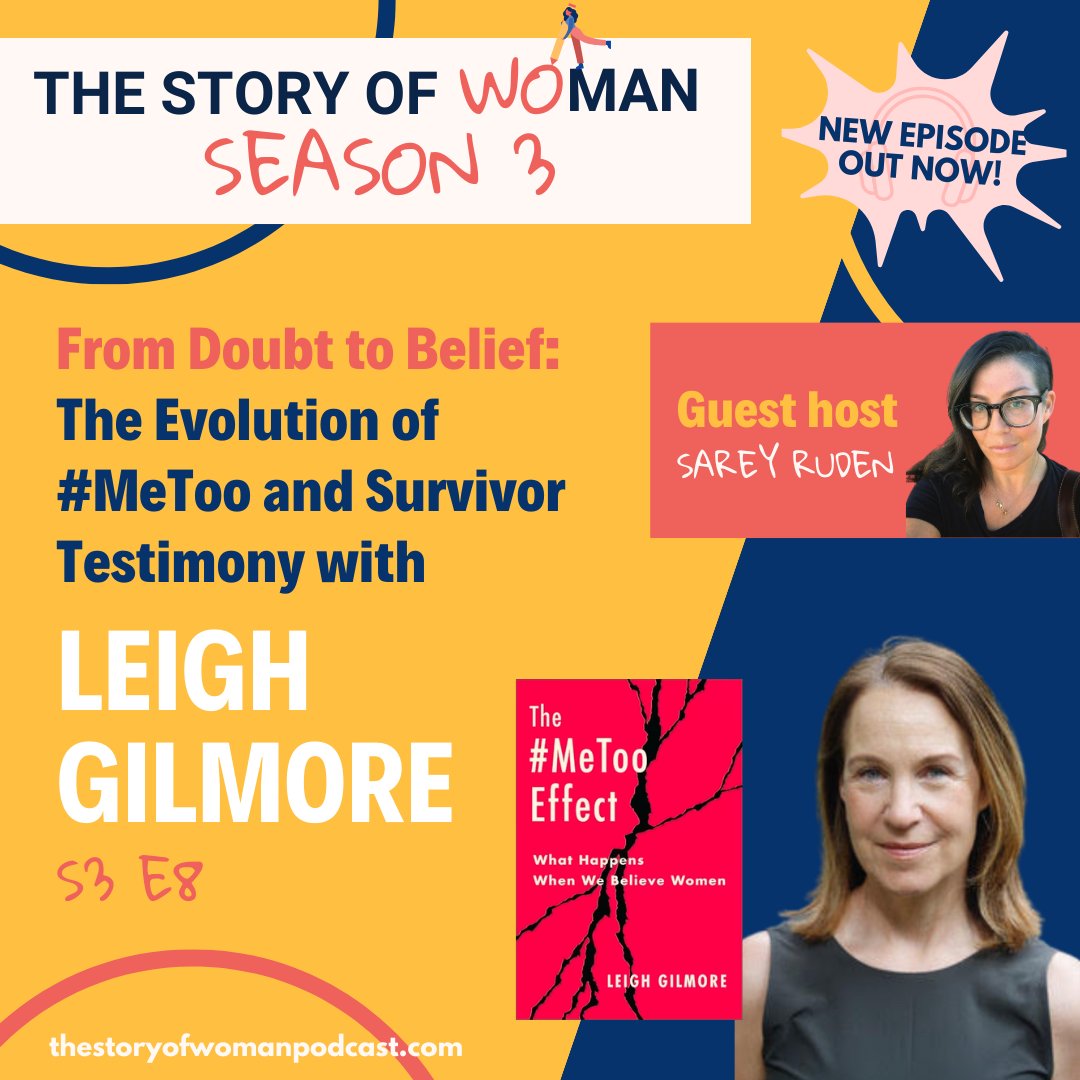 New episode is live! Dive into the evolution of #MeToo and the power of survivor testimony as guest host @sareytales discusses with @taintedwitness the transformative impact, systemic changes, and collective strength that emerged from this movement 🔥 🎧thestoryofwomanpodcast.com/episode/s3-e8-…