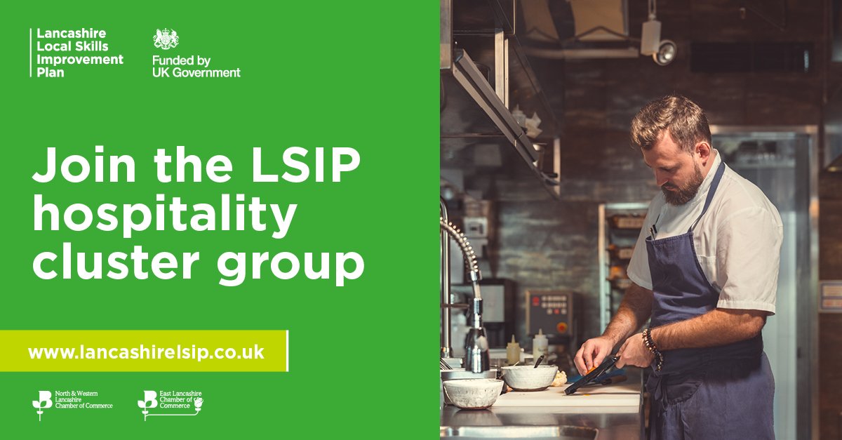 Join Lancashire's hospitality cluster group to help shape the future of the sector and drive your business forward with the skilled individuals you need. Make a difference in the industry today!