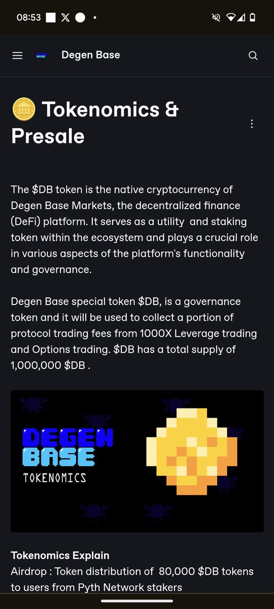 Efhamcrypto's tweet image. #DB 
اللي عاجبني في توزيع عملاتهم من الايردروب انك لو عامل 
اكتر من. 2000قطعه ستاكينج مش هياخد زياده 
أقصي واحد هياخد 80 قطعه واقل واحد 20قطعه 
عدد العملات الكلي مليون قطعه فقط 
العمله عندهم Presale والسعر هيكون 5 دولار 
شخصيا انا فقط هراقب واللي هيجيلي هبيعه 
واستخدمه في الشغل…