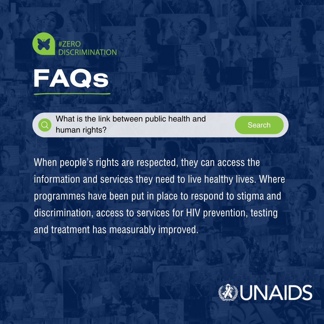 #stigma and #discrimination remain one of the main barriers to #HIV treatment. When people can't access healthcare, they are denied their basic human rights. This #ZeroDiscriminationDay let's aim to break the fear, myths and misinformation about #HIV.