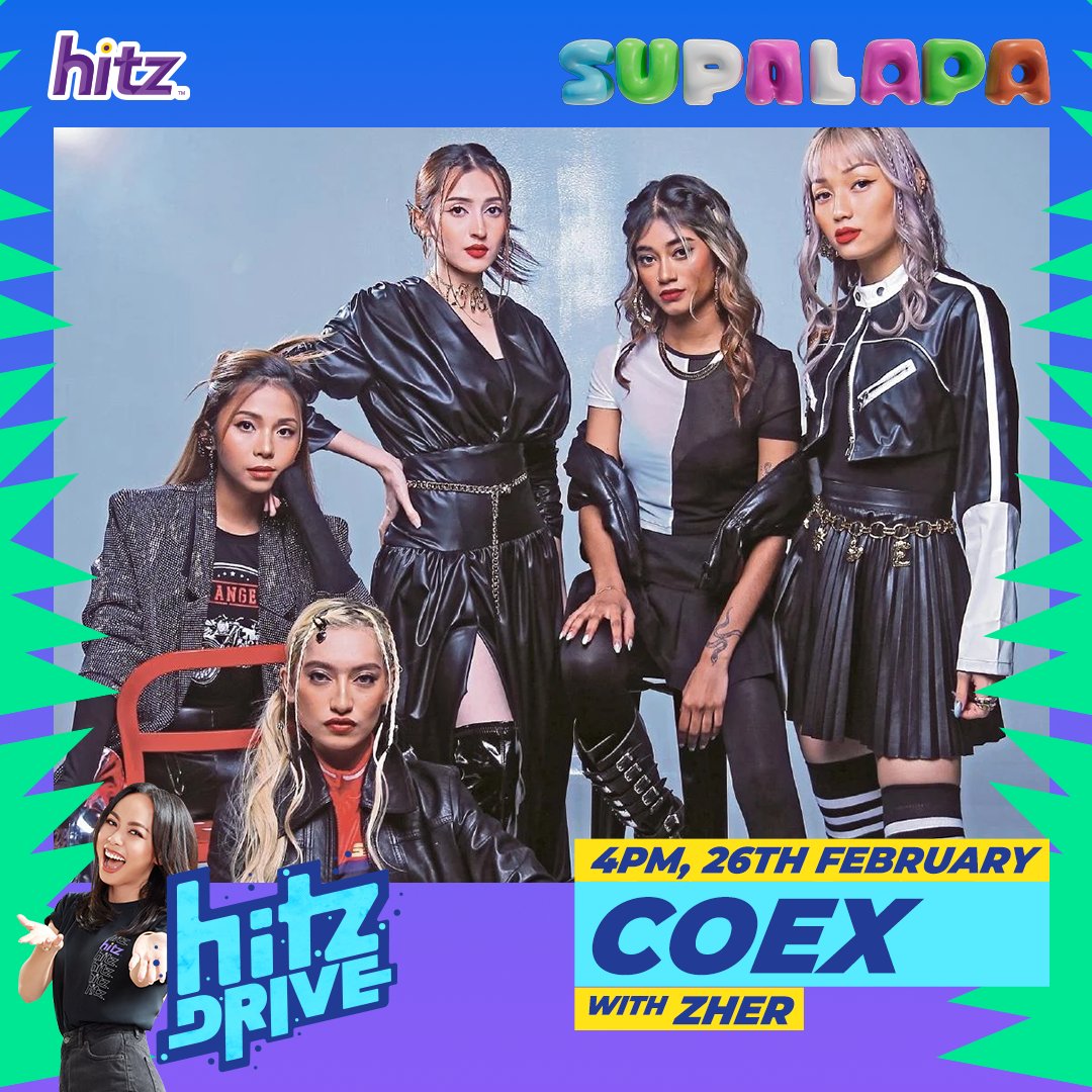 hitzdotmy's tweet photo. π¨ We're the BADDEST cus' #COEX will be in the #HITZStudio!!!β€οΈπ TUNE IN with Zher on #HITZDrive TODAY at 4PM to catch up about their music, and more!!! π₯πΈ #COEXOnHITZ
Stream us at https://t.co/P0ymLK6vwV or download the #SYOK app https://t.co/dmXww9fYQn