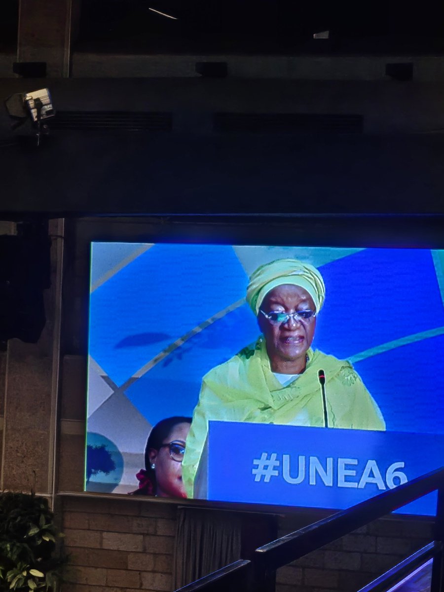 Attending the #UNEA6 hosted at the @UNEP. I couldn't agree more with the words of @ZainabHawa '....Our role is to ensure a wholesome societal approach to ensure no one is left behind...' #inclusion4climatejustice