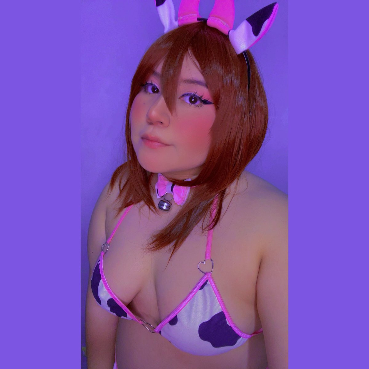 akiranny's tweet photo. 🩷 #ochako #ochakouraraka #erocosplay #erocosplayer #chubbygirl #chubbycosplayer #chubbymodel #cow #cowgirl https://t.co/aNz29Aeffh