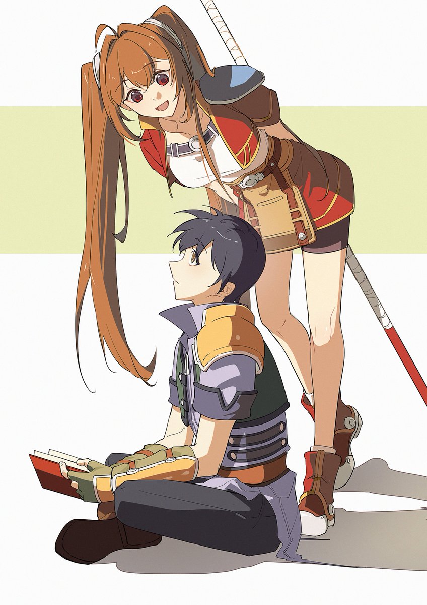 EienGalaxyKo's tweet image. #Falcom #空の軌跡
「何を読んてる？」