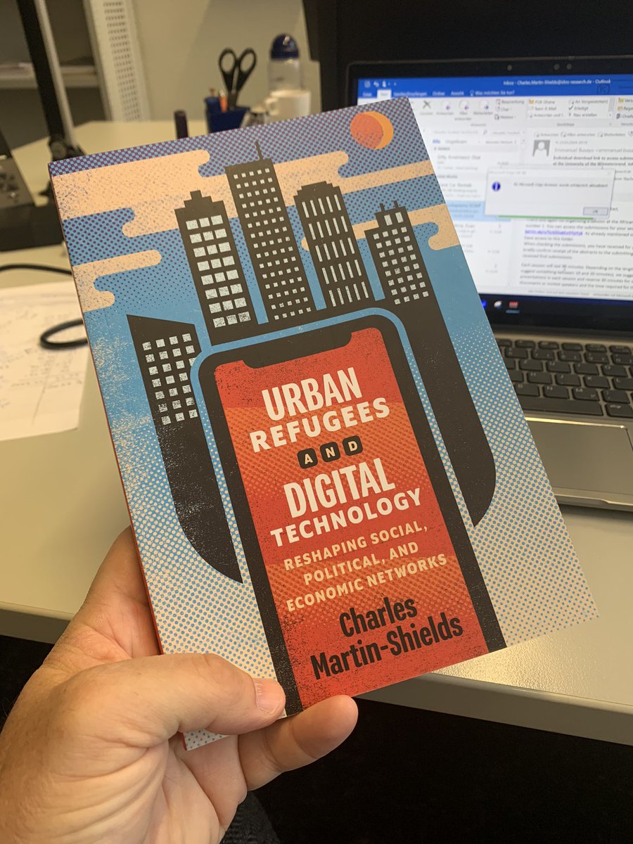 My book Urban Refugees and Digital Technology with @McGillQueensUP is a real, tangible thing now! Can believe after four years of research and writing I actually have it in my hands. Bigger launch details coming in March! mqup.ca/urban-refugees…