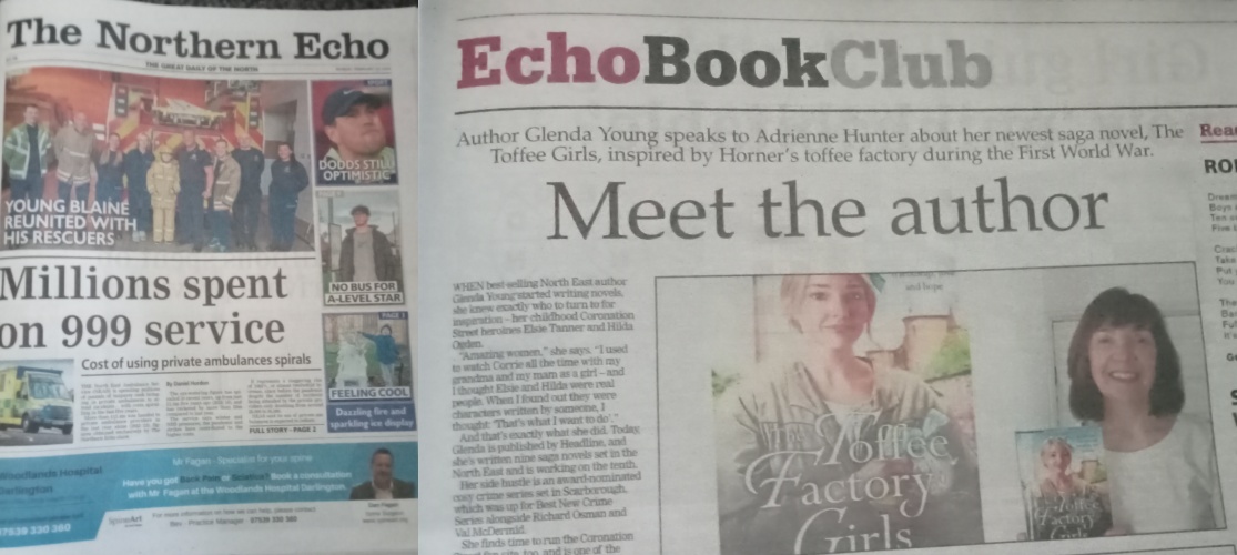 Really honoured to be featured in today's The Northern Echo with a full page about my writing life and my new book The Toffee Factory Girls. To read the full article, it's in the newspaper on page 31! <a href="/TheNorthernEcho/">The Northern Echo</a> #thenorthernecho <a href="/Echochrislloyd/">Chris Lloyd</a> <a href="/ABarnardEcho/">Ashley Barnard</a> #daintydinah