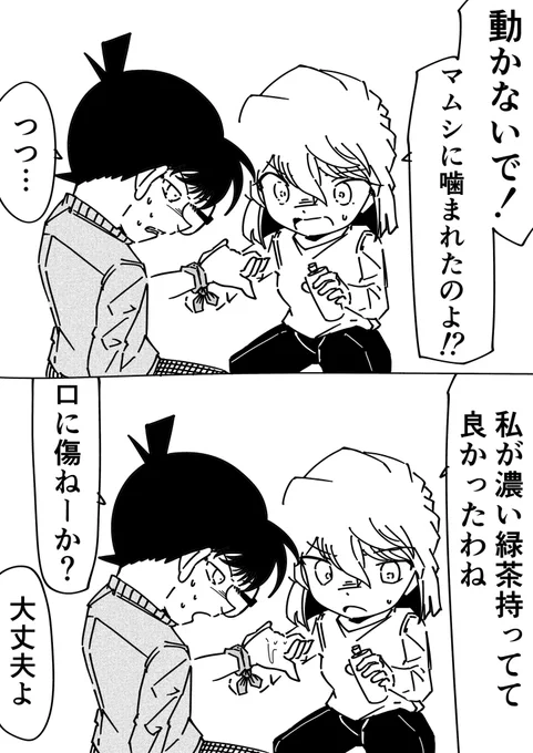灰原哀「ほら、肩貸すから」
コナン「わりーな」
#名探偵コナン 