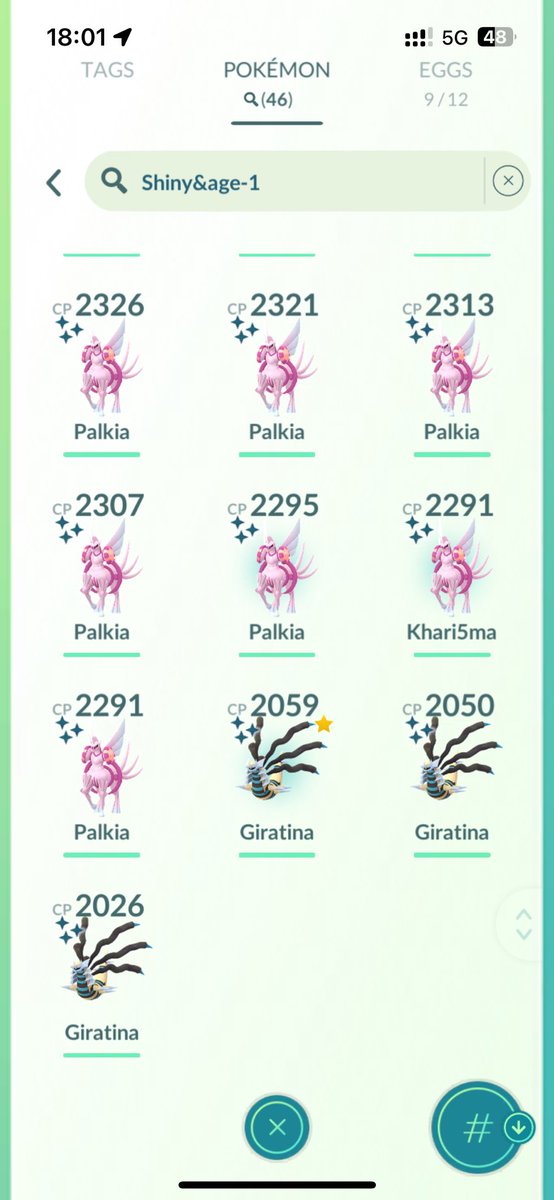 MyHatCollection's tweet image. Had a great time playing this weekend, 23 shinies each day, focusing on raids on Saturday 🥳 (Also got a hundo Origin Dialga😁)