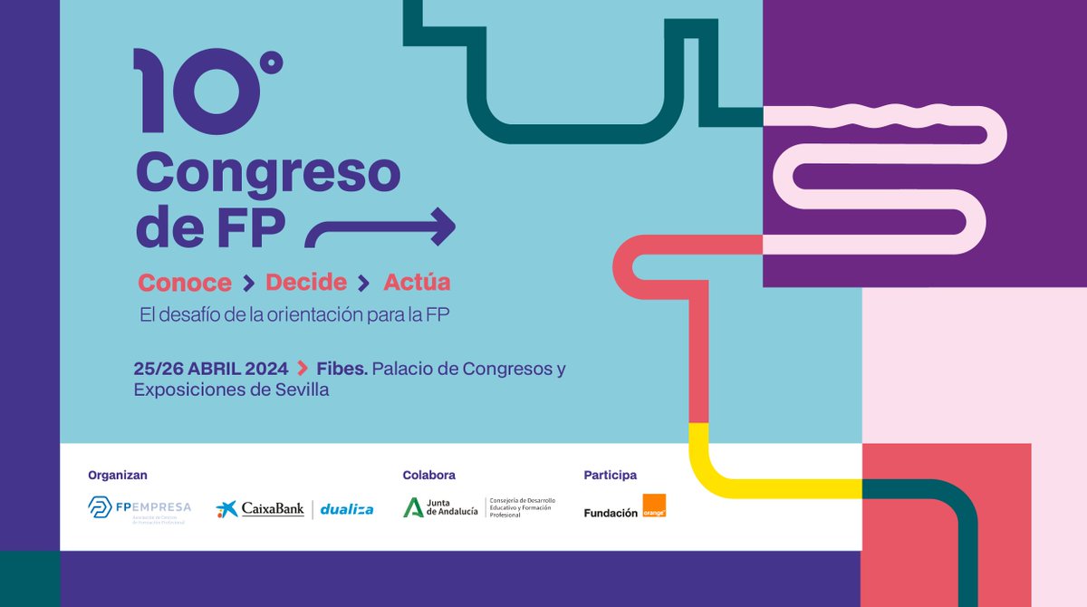 ⌛ ¡La espera ha terminado!

🚀 ¡Junto a <a href="/CABK_Dualiza/">CaixaBank Dualiza</a>, lanzamos el 10º Congreso de #FP!

🗓️ Únete a nosotros los días 25 y 26 de abril en <a href="/fibesevilla/">Fibes Sevilla</a>, para abordar el reto de la #orientación.

#10CongresoFP #ConoceDecideActúa

Más información ⬇️
fpempresa.net/noticias/fpemp…