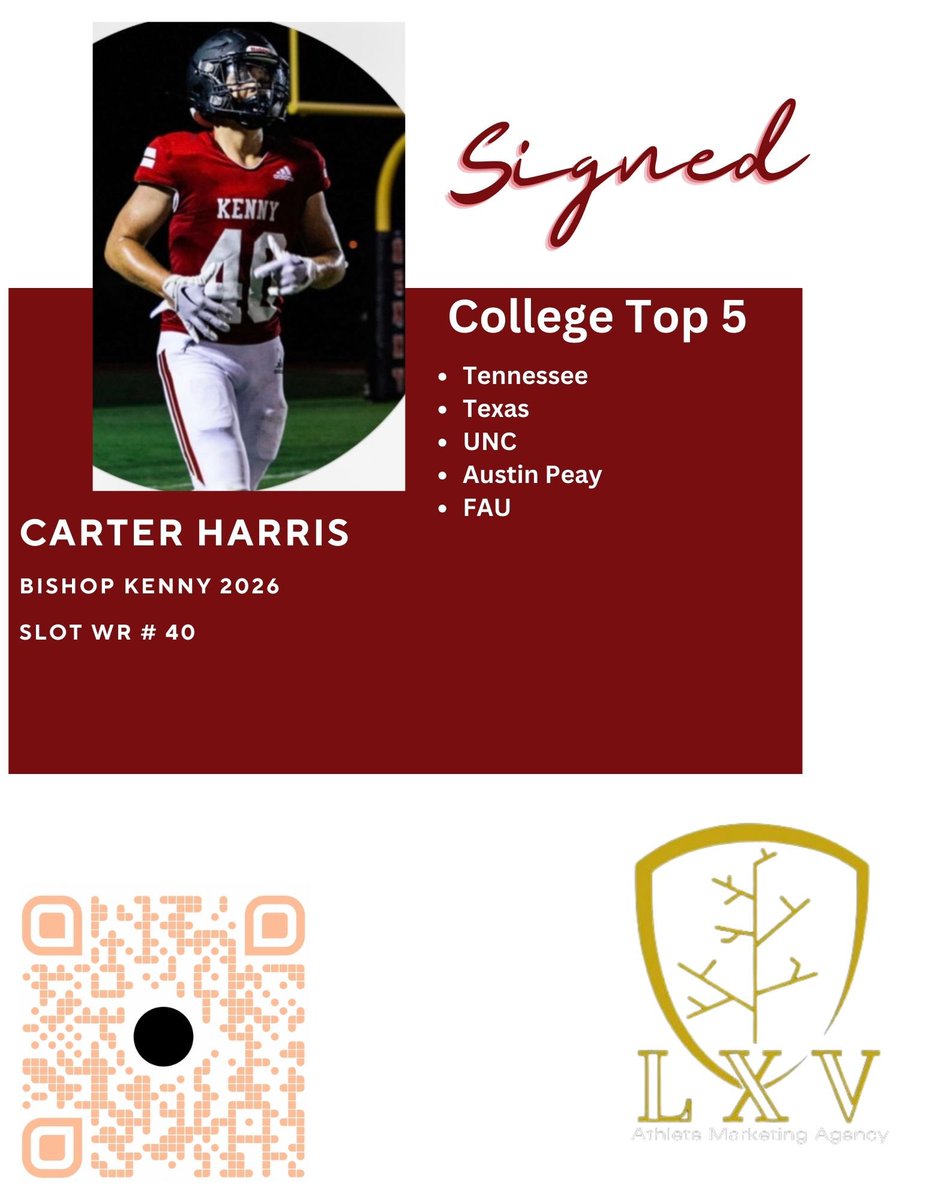 LXV_Athletes (@lxv_athletes) on Twitter photo <a href="/CarterHarr1797/">Carter Harris</a>
Slot WR
<a href="/BKHS_Football/">Bishop Kenny Football</a> C/O 2026
📍Jacksonville , FL
#Athlete #Recruiting #Development #Fast #Strong #Power #CollegeFootball #Exposure #Welcome <a href="/CarterHarr1797/">Carter Harris</a>
Slot WR
<a href="/BKHS_Football/">Bishop Kenny Football</a> C/O 2026
📍Jacksonville , FL
#Athlete #Recruiting #Development #Fast #Strong #Power #CollegeFootball #Exposure #Welcome