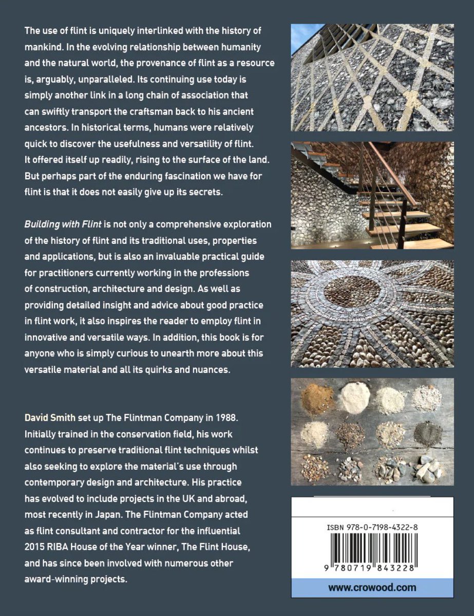MY BOOK IS OUT TODAY! Published by Crowood Press and available from all bookshops. This book is an exploration of the history of flint and its traditional uses, properties and applications. #flint #flintbuildings #flintknapping #flintknapper #flintwall #flintwork 
#architecture