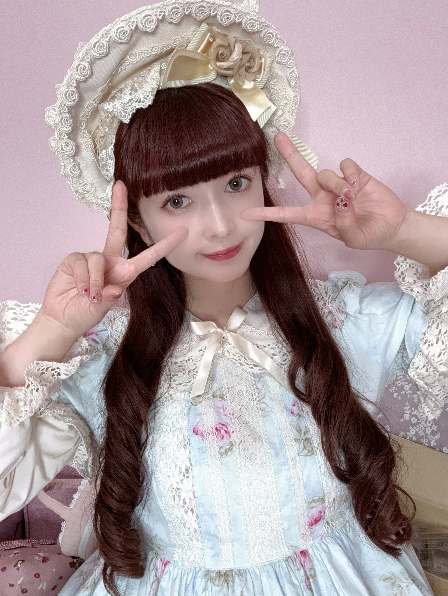 レア品/ 青木美沙子 ドットチュールエプロン イノセントワールド