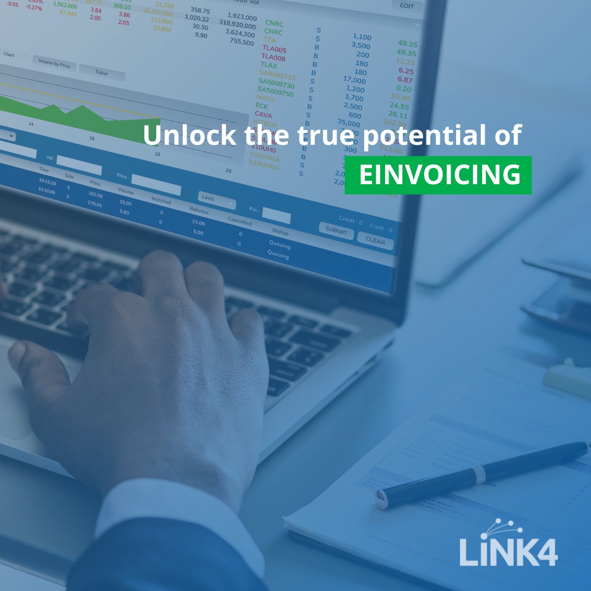 Integrate your accounting/ERP with eInvoicing for a smoother workflow!  No need to ditch your existing system, just streamline your invoicing. See how: zurl.co/XQmo.

#Link4 #eInvoicing #automation