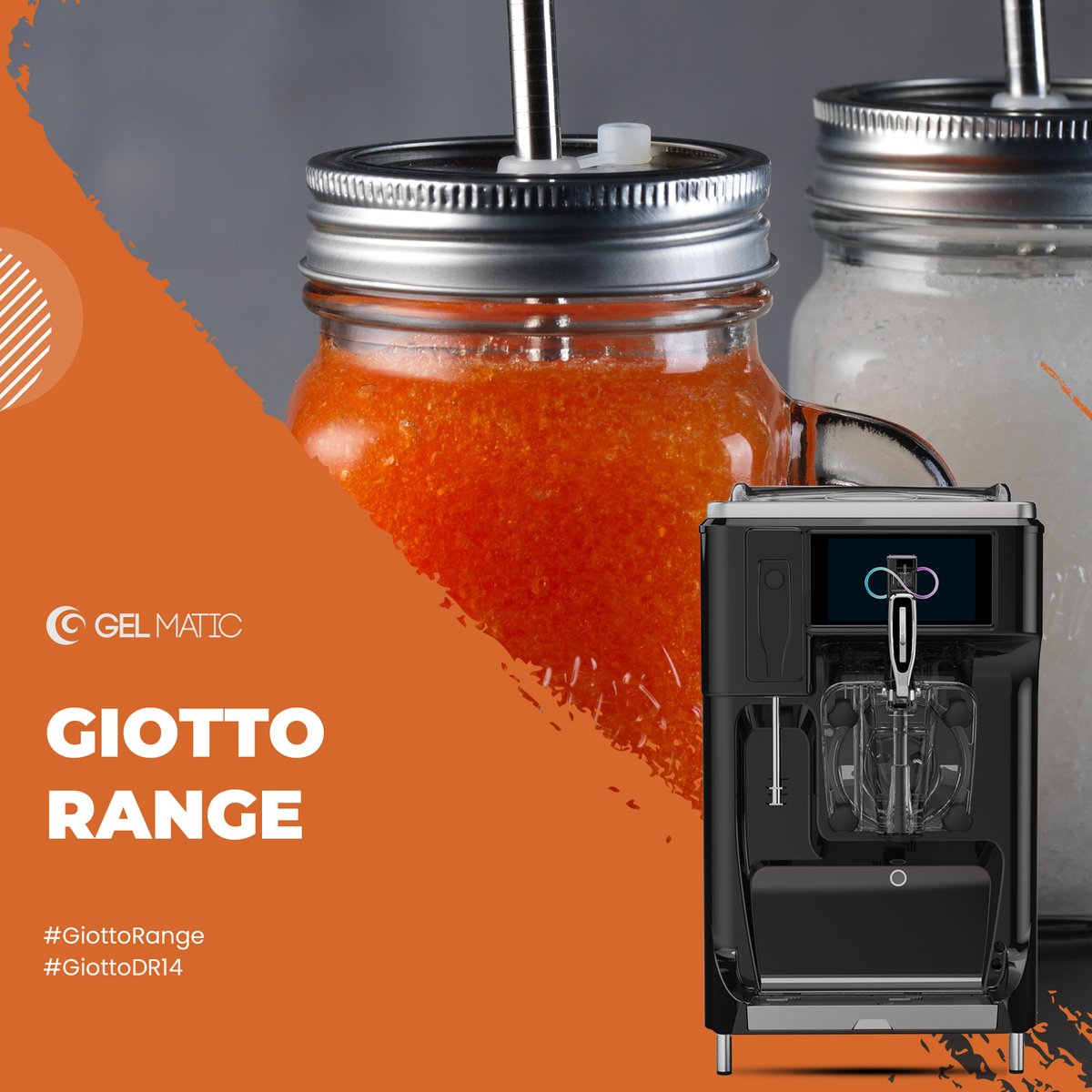 𝐆𝐢𝐨𝐭𝐭𝐨 𝐃𝐑𝟏𝟒. 𝐔𝐧𝐢𝐪𝐮𝐞 𝐢𝐝𝐞𝐧𝐭𝐢𝐭𝐲
To expand and complete your offer with an unlimited variety of frozen beverage.

Discover more: gelmatic.com/giotto-range/

#giottorange #giottodr14 #giotto #gelmaticitalia #gelmaticmachines #frozendrinks #frozenbeverages