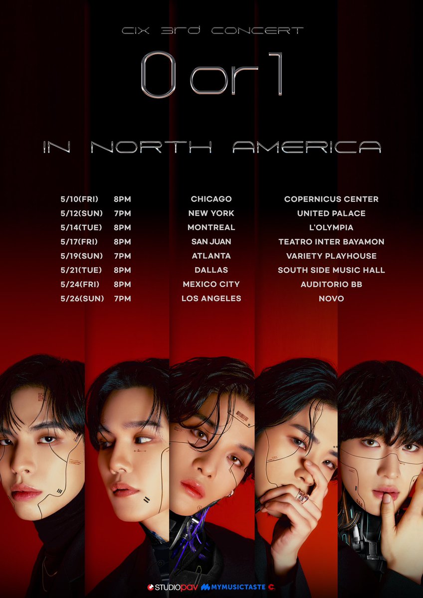 CIX_Official's tweet image. [안내]
CIX 3rd CONCERT＜0 or 1＞ IN NORTH AMERICA 공연 일정 안내

▶ cafe.daum.net/OfficialCIX/oU…

#CIX #씨아이엑스 #BX #승훈 #배진영 #용희 #현석 #CIX3rdCONCERT #0_or_1 #0_or_1_inNORTHAMERICA