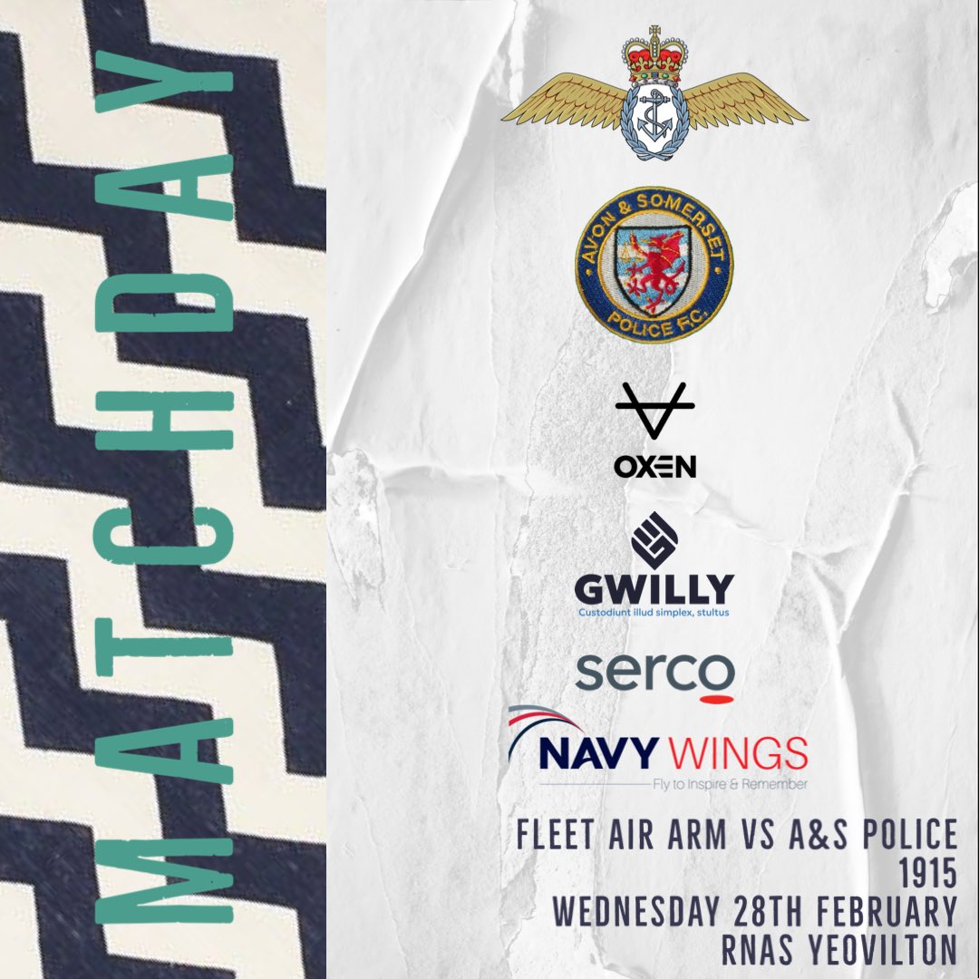 Fixture!

Last 16 of the <a href="/ESFL20/">Emergency Services Football League</a> against <a href="/ASPoliceFC/">A&S Police FC</a>.

<a href="/oxensportsuk/">OXEN Sports UK</a> 
<a href="/SercoGroup/">Serco Group</a> 
<a href="/NavyWingsUK/">Navy Wings</a>