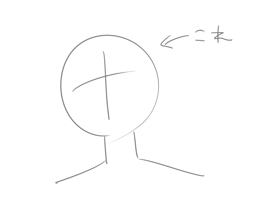 go_cooking_go's tweet photo. 顔描くとき、十字をいれるんだけど特にバランスをみてるわけでもなく、適当に癖でいれてるから
ここ最近「いい顔が書けますように」って、胸の前で十字切る感覚で入れてる。　もはやお祈り。 https://t.co/6rgp7EIAr0