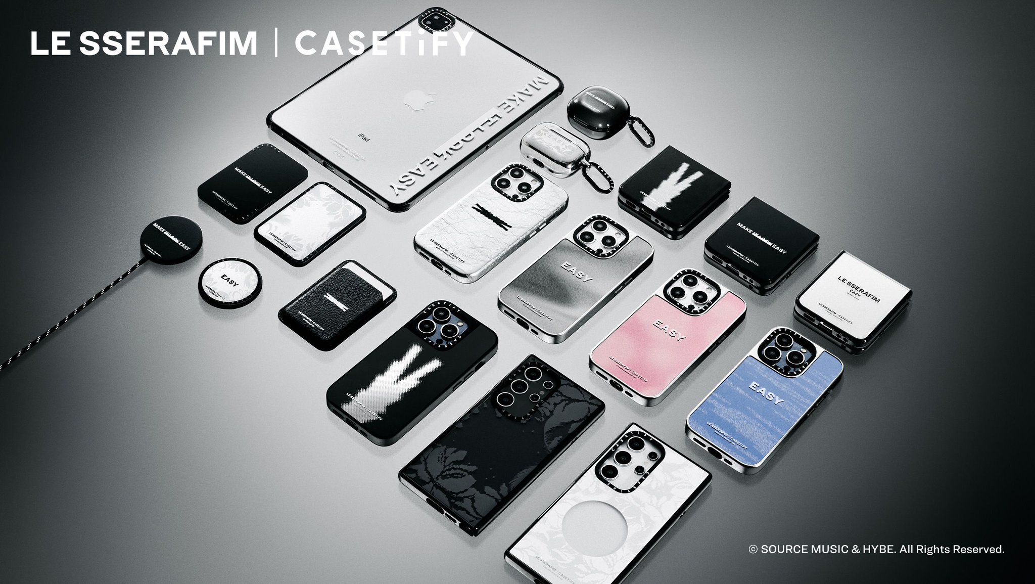 Casetify LE SSERAFIM ルセラフィム LE SSERAFIMとCASETiFYが初コラボ。新曲「EASY」の世界観が