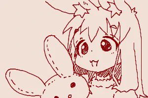 ちかごろのらくがき2うさぎとぬいぐるみ 