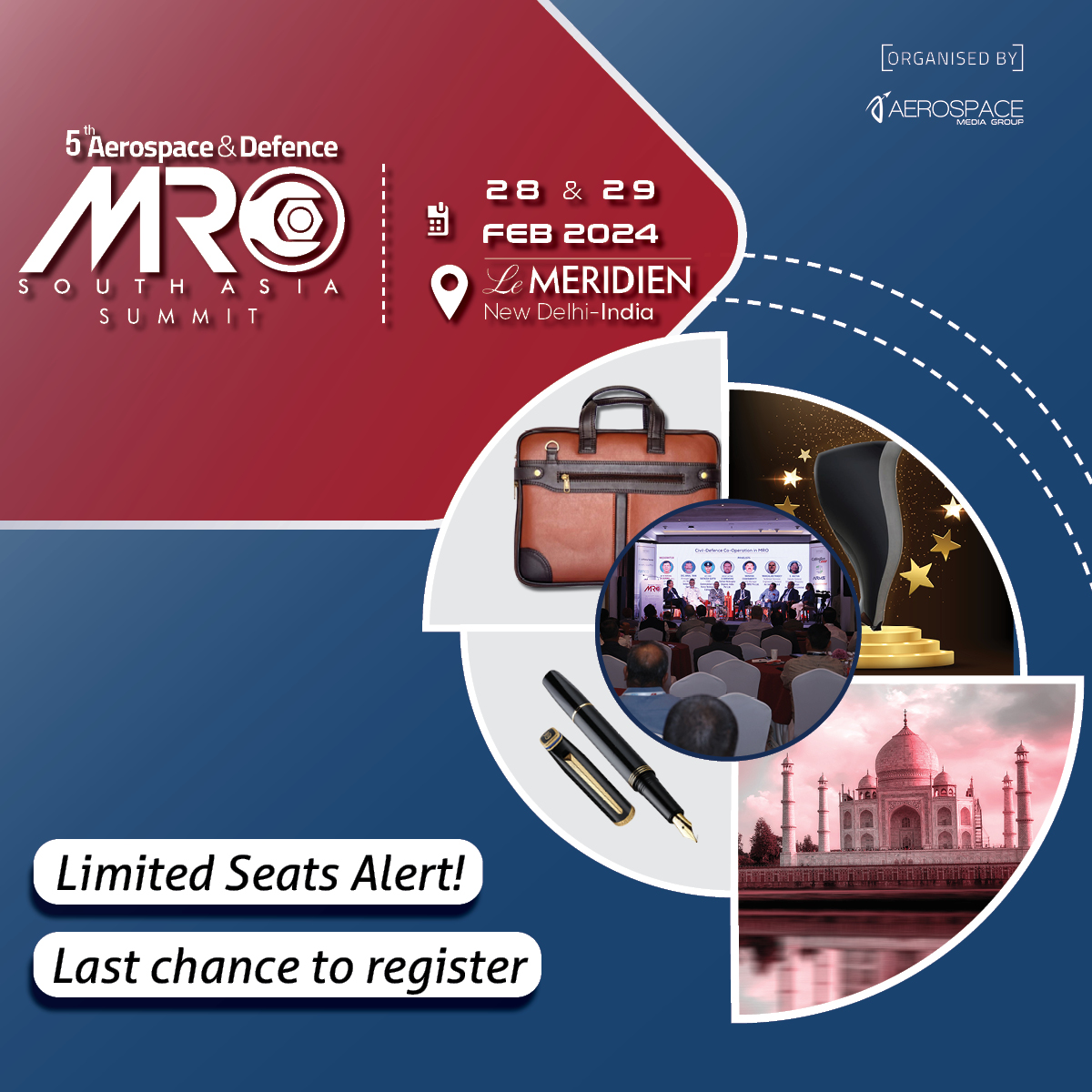 MROSouthAsia's tweet image. Only two days till the most anticipated MRO Event in 2024! Register as a Delegate now!

The highly anticipated 5th Aerospace &amp;amp; Defence - MRO SouthAsia Summit is gearing up to be an extraordinary experience.

Register: mrosouthasia.com/register/deleg…

#mrosas2024 #MROSouthAsia2024 #MROSA