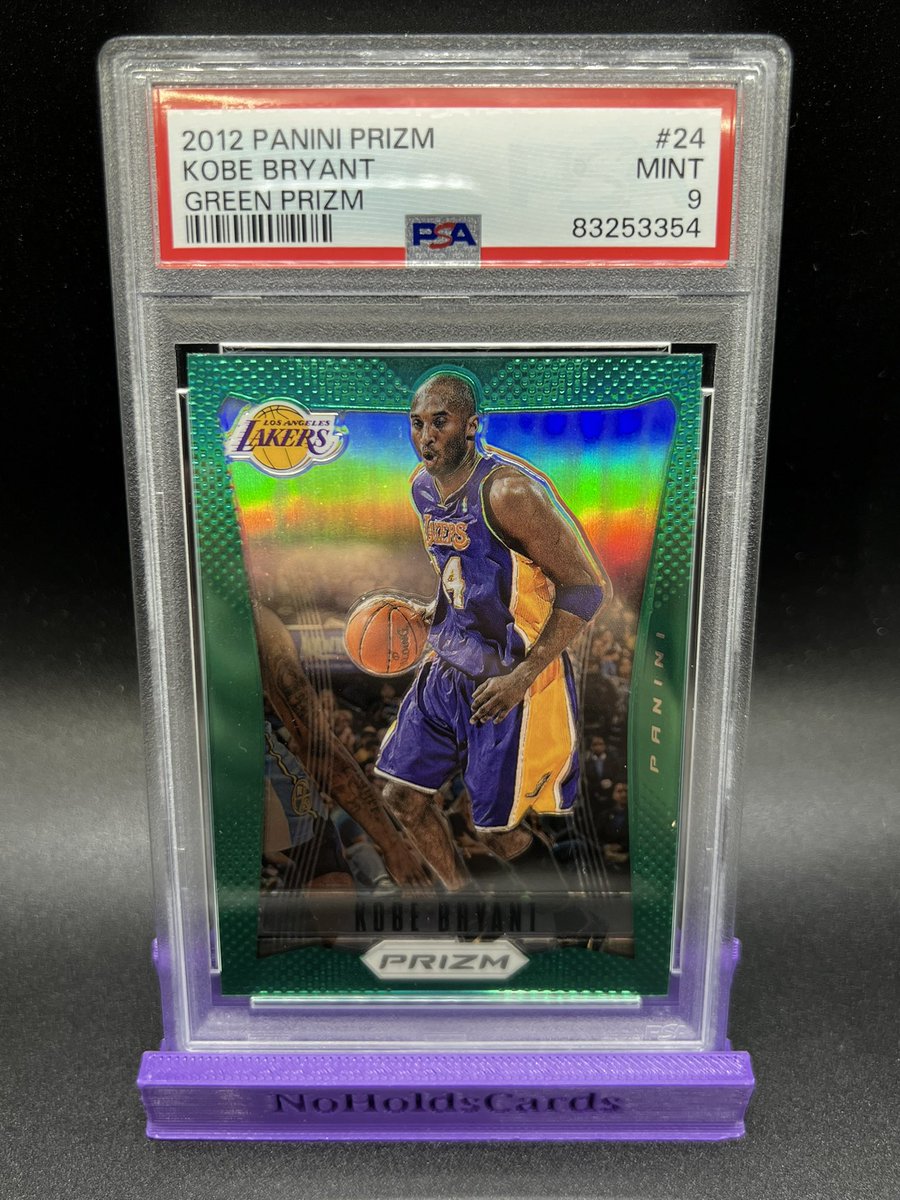 #NOHOLDSALE🐻 

$1400

2012 PRIZM GREEN KOBE PSA 9 

This is a Pop 12 with 4 higher; First Year Prizm only had base green prizm and gold so these are RARE. 

RTs &amp; Tags Greatly Appreciated!