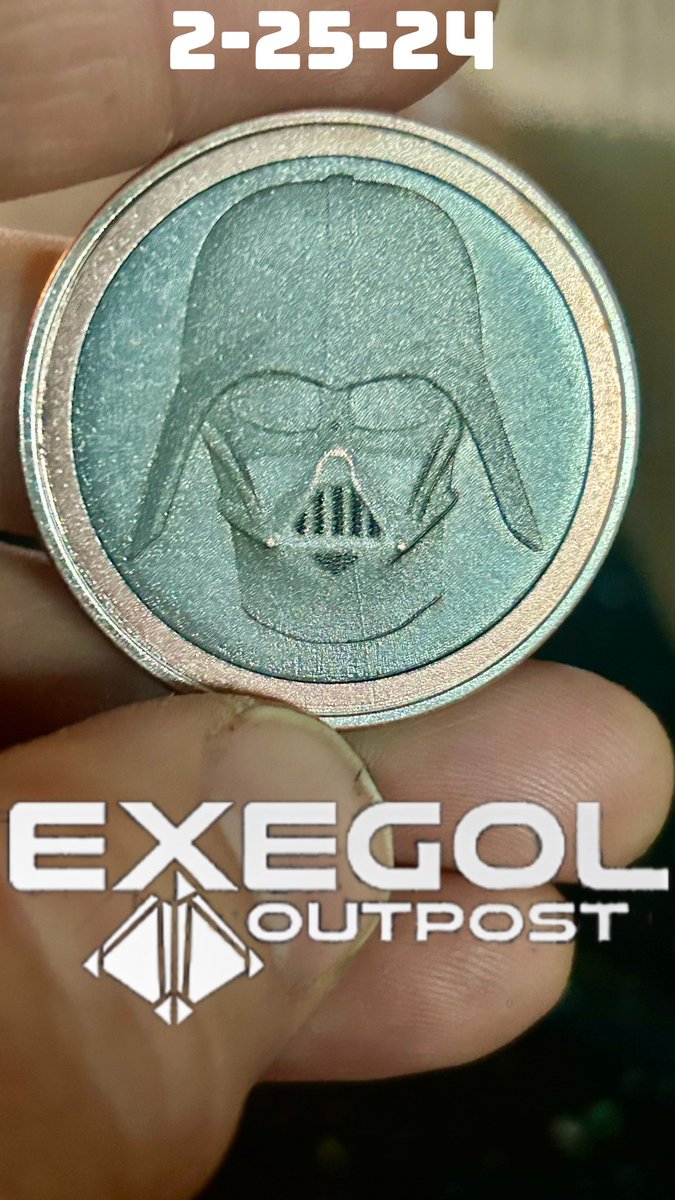 exegoloutpost's tweet photo. Having so much fun creating stuff with my fiber laser ! https://t.co/88lYfvihss