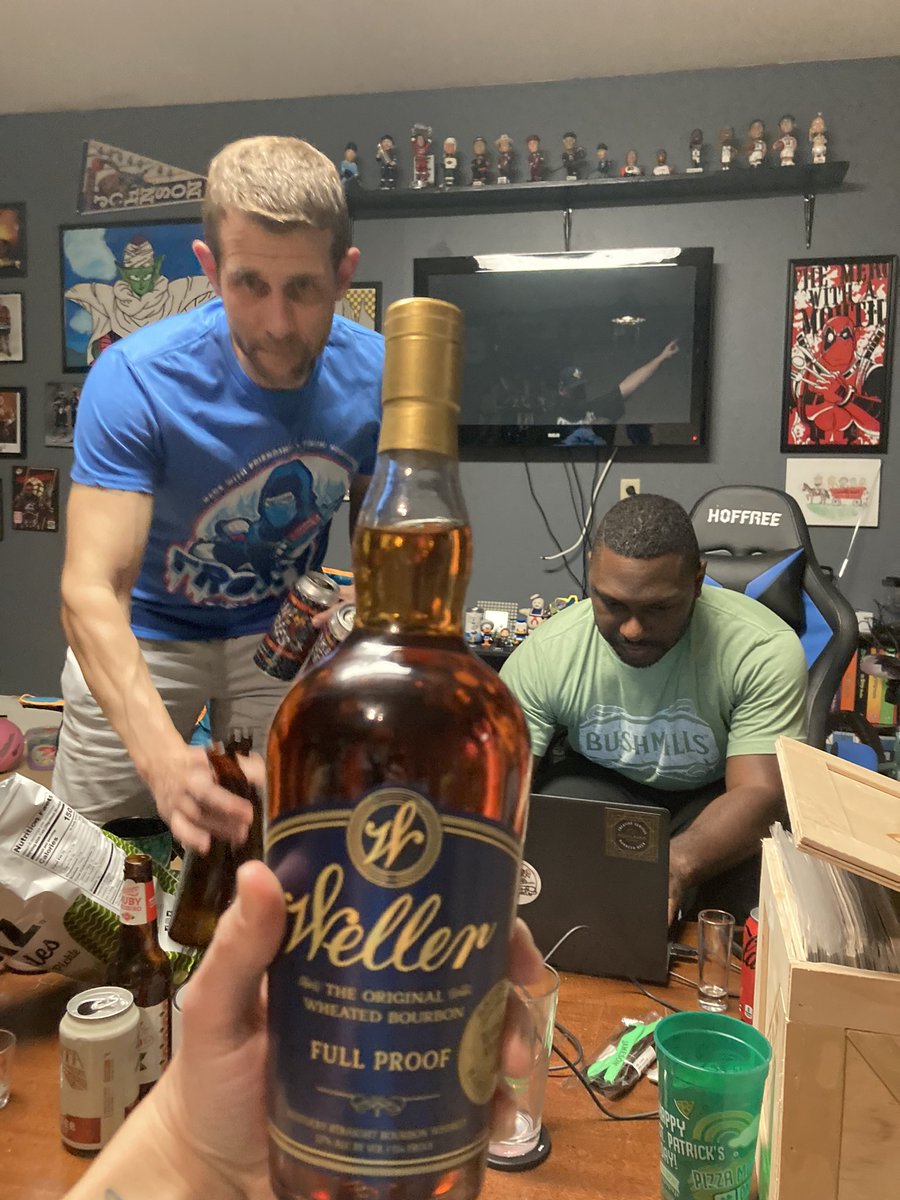 WagonsWast21781's tweet photo. We took your advice, @joey3harrington! #Weller #Bourbon #FullProof 🥃 https://t.co/UgxTwBGDVq