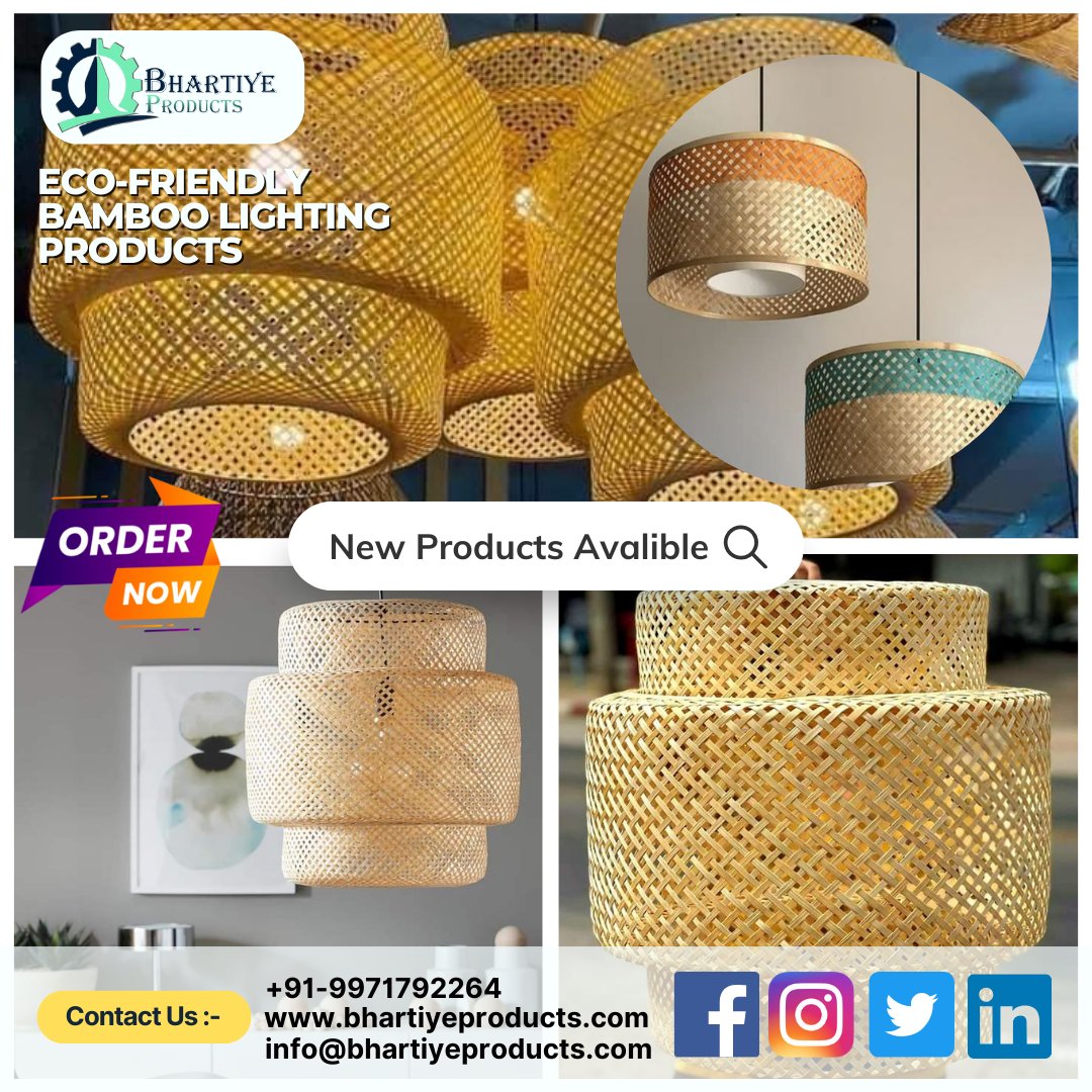 Brighten Your Home and the Planet with Eco-Friendly Bamboo Lighting | Bhartiye Products 
#ecofriendly
#bamboo
#lighting
#sustainableliving
#greenhome
#ecodesign
#interiordesign
#homedecor
#handmade
#naturalhome
#bhartiyeproducts