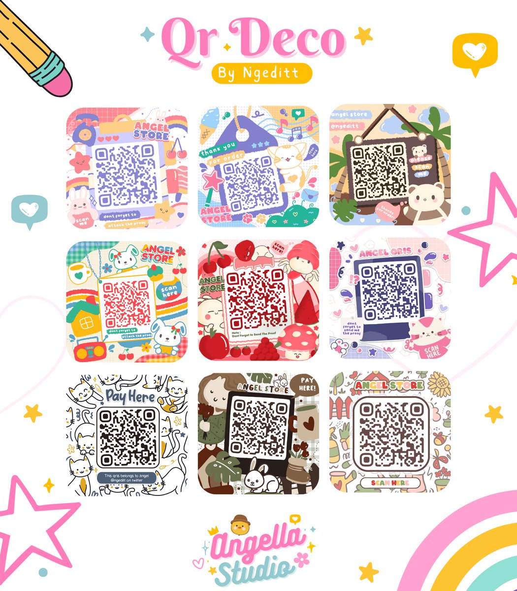 ngeditt's tweet photo. hi help rt please?🥺💓
el open qr deco / qris deco daily dan ini beberapa katalognya! please hmu on dm if you're interested! also, leave a trace if you want to be mutual. thankyou💓

#zonaba #zonauang https://t.co/FH7ECEWkPD