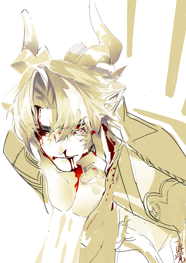 satoru_minamoto's tweet photo. 血液注意
#アークナイツ4周年 
#Arknights 
＃重岳 https://t.co/qEgUiRJBjS