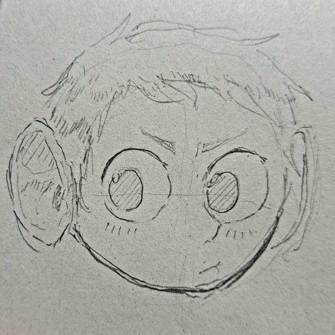 これは待ってる間にチルチャックを見ないで描こうとして出来たプロゴルファー猿 