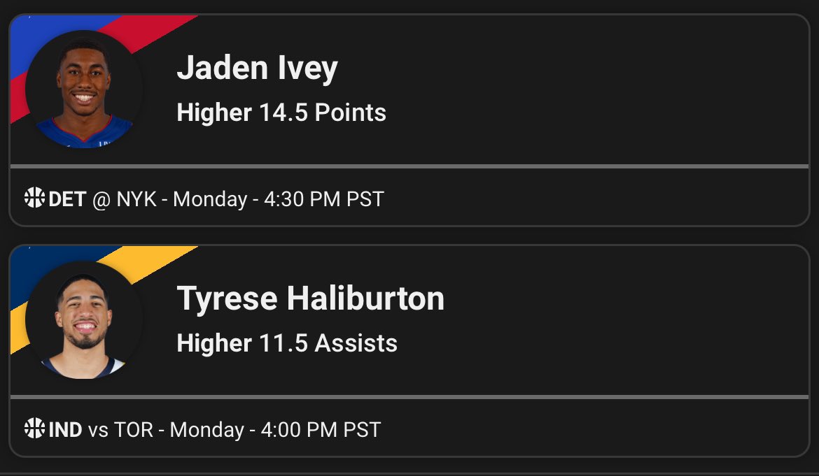 iFarmLocks's tweet photo. 🚨UNDERDOG NBA LOCK🚨
(Feb. 26)
——

NYK allows the 8TH MOST points to starting guards this season. Ivey is playing 33 MINS A GAME in his L/10 games.

Hali (-148) to SMASH the over! TOR allows the 5TH MOST assists to starting guards this season.

#UnderdogNBA https://t.co/EUEvCJhLeH