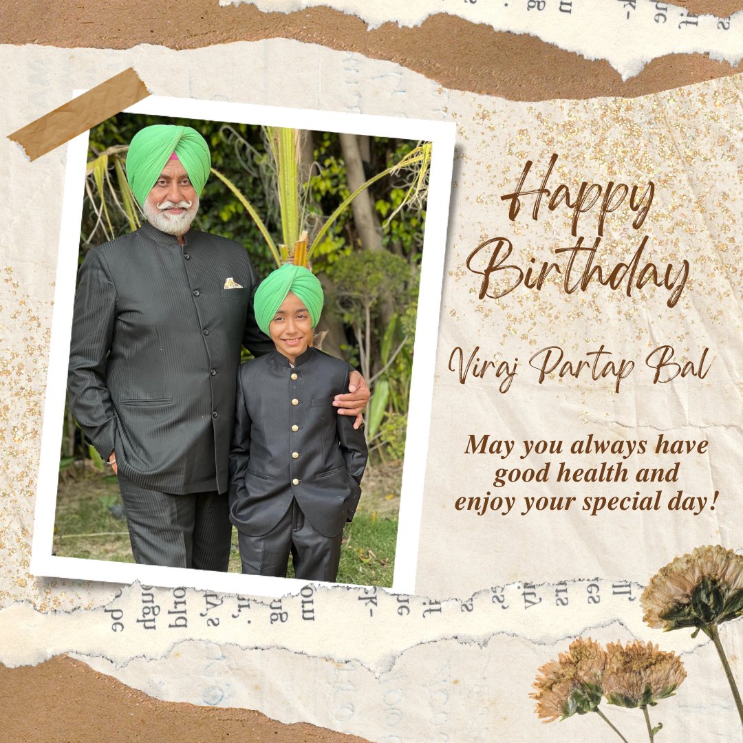 SandeepSBal's tweet photo. "Happy Birthday, dear son! 🎉 You bring immense joy to our lives. May this day overflow with laughter, love, and cherished moments. Keep shining brightly as you grow, surrounded by endless opportunities and unwavering support. Here's to a year filled with happiness. 🎂🎈" https://t.co/eqed26RhVO