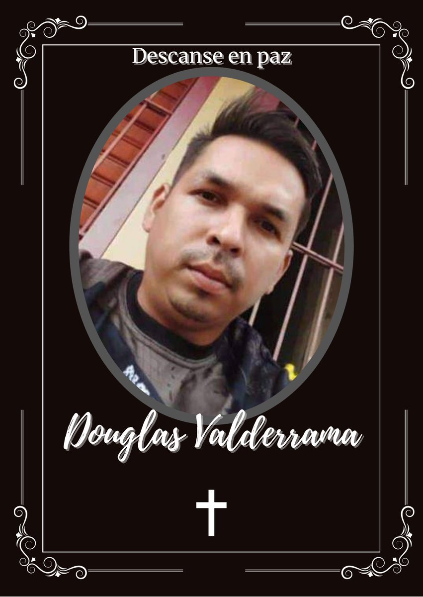 ⚫️ Con profundo pesar, informamos el fallecimiento del joven Douglas Valderrama ( Hijo ) en un  accidente de tránsito cuando se desplazaba con su moto. Expresamos nuestras más sinceras palabras de  condolencias de parte de toda la Familia De Conexión  hacia la familia Valderrama