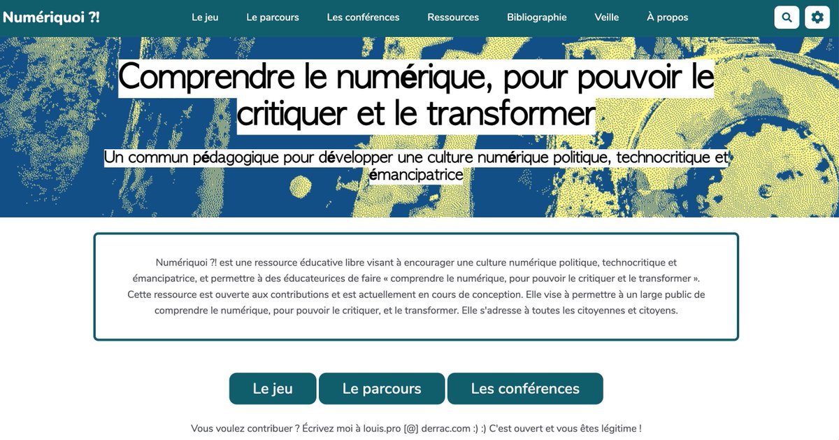Découvrez #Numeriquoi: un #jeu de #cartes révolutionnaire pour démystifier le #numérique! Une initiative unique pour développer une culture numérique critique et émancipatrice. 
buff.ly/48jDh86 par Louis Derrac