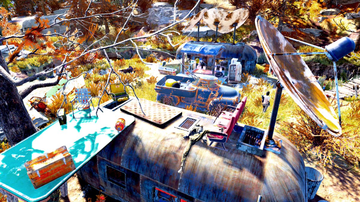 engold08's tweet photo. Y is for Yellow Sandy's Still!
Located in the Savage Divide of Appalachia, this area was inhabited by raiders and used as a brewery before Frank overdid it a bit.
#FalloutABC #Fallout76 #VirtualPhotography #VGPUnite #VPRT https://t.co/g3j4PDd9qL