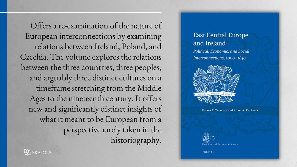 East #CentralEurope and #Ireland
Political, Economic, and Social Interconnections, 1000–1850
By Robert Tomczak and Adam Andrzej Kucharski 
Info: bit.ly/49s9EDc
#Poland #CzechRepublic #MedievalTwitter #RenTwitter #EarlyModernTwitter #EuropeanHistory #Europe